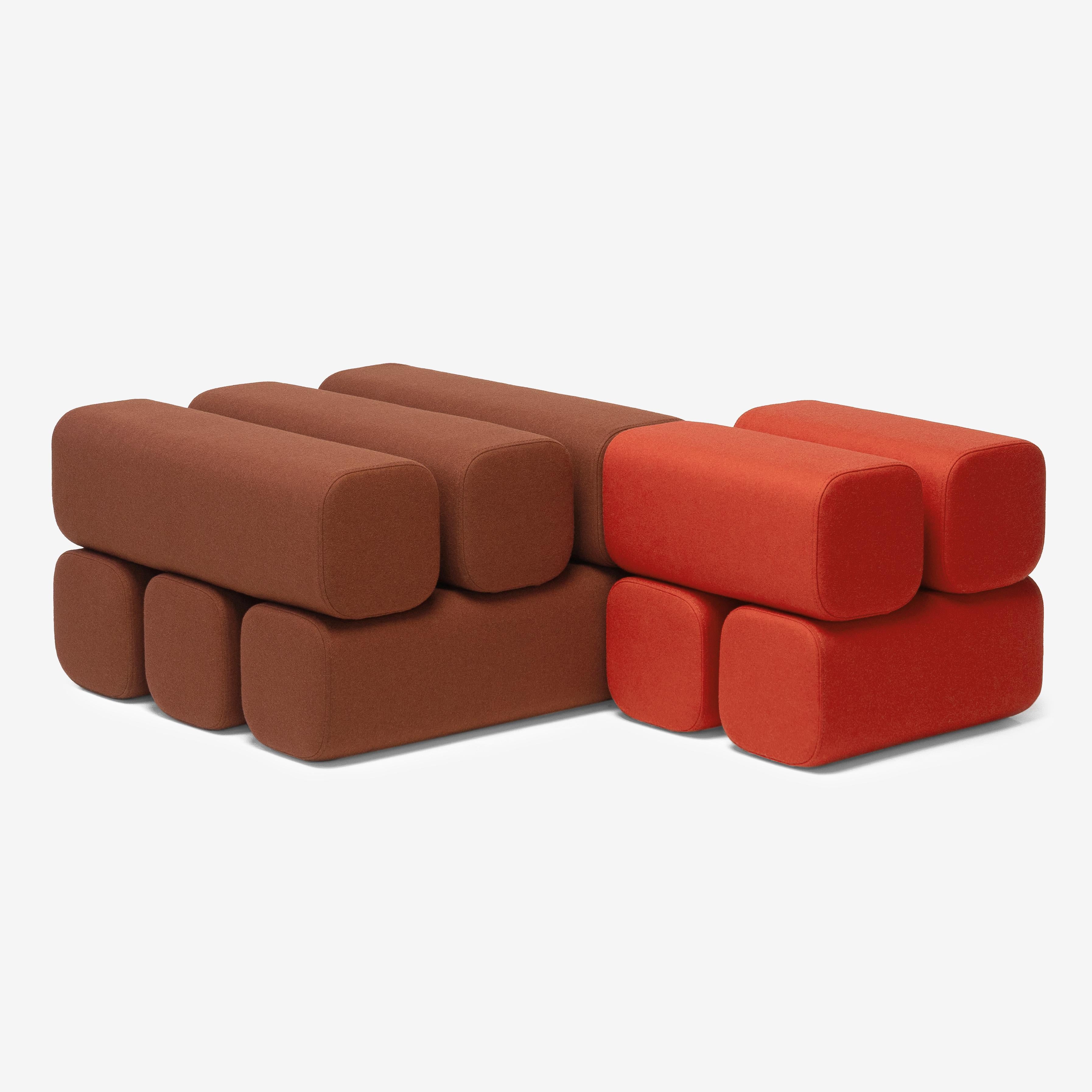 Ottoman Pouf Drova by WOO For Sale 2