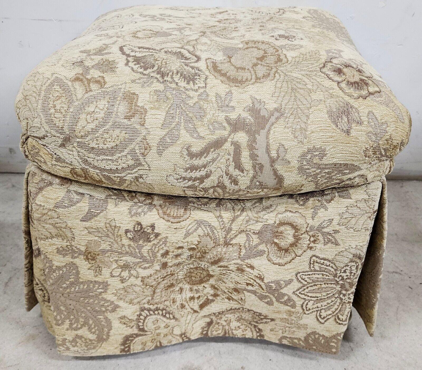 Late 20th Century Ottoman Pouf Footstool by Marge Carson For Sale