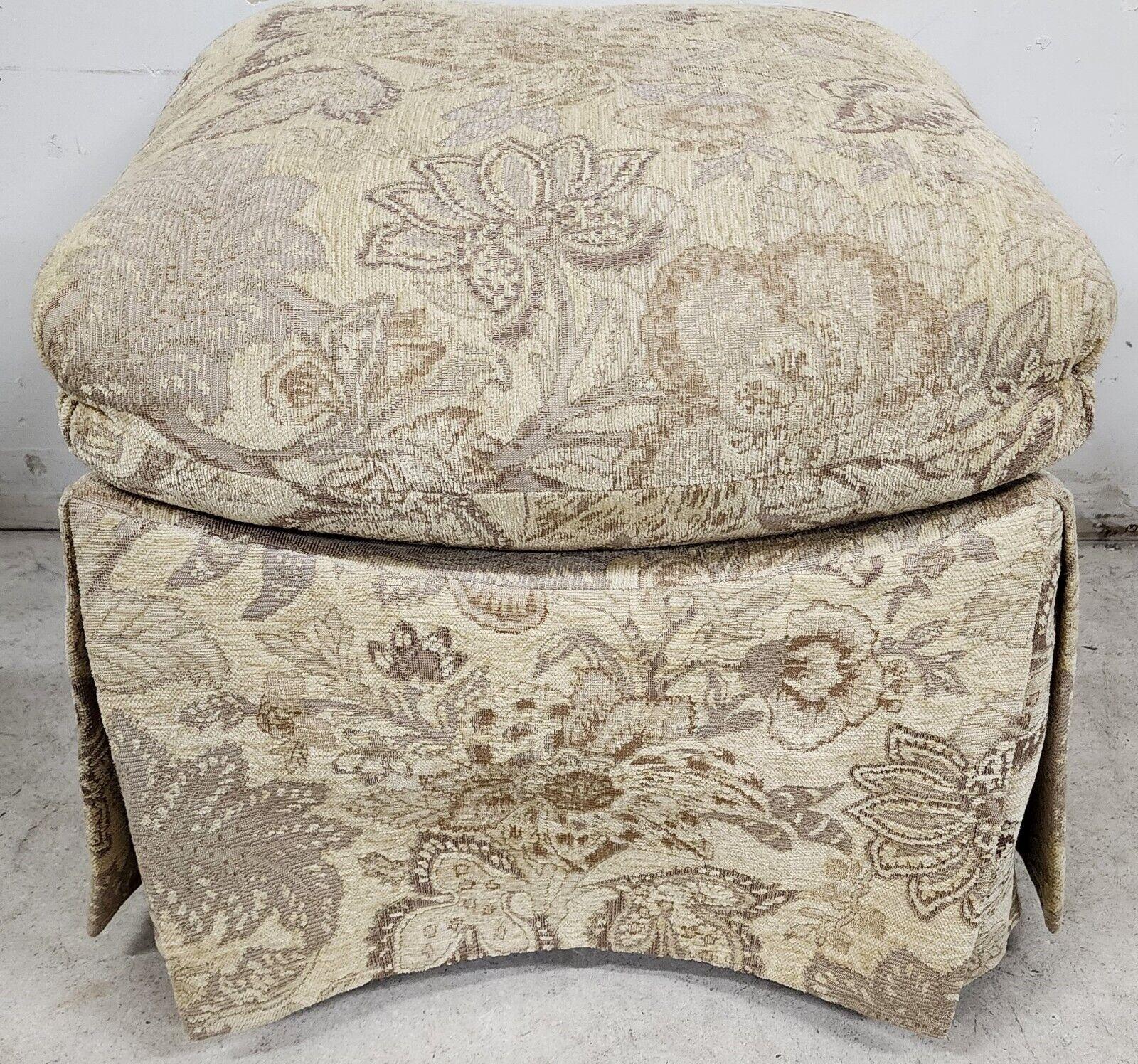 Ottoman Pouf Footstool by Marge Carson For Sale 1