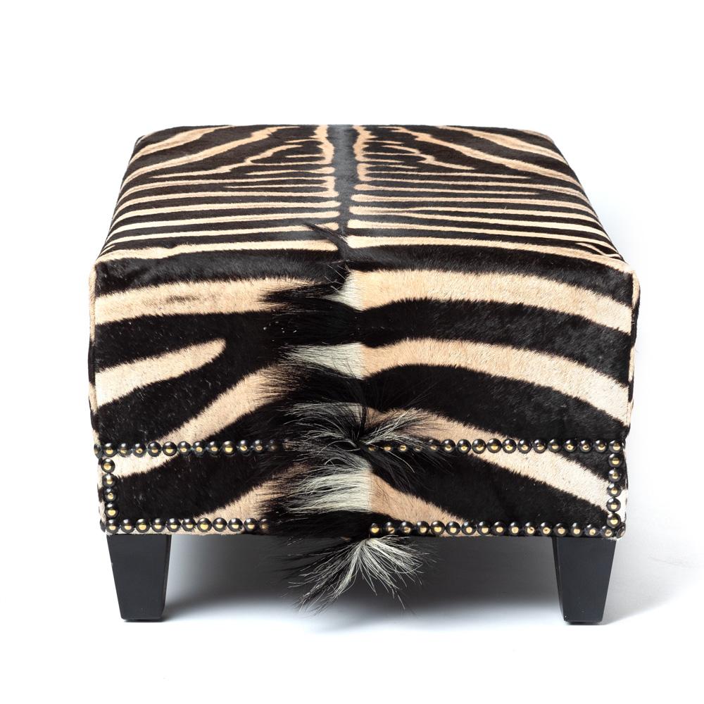 zebra ottoman for sale