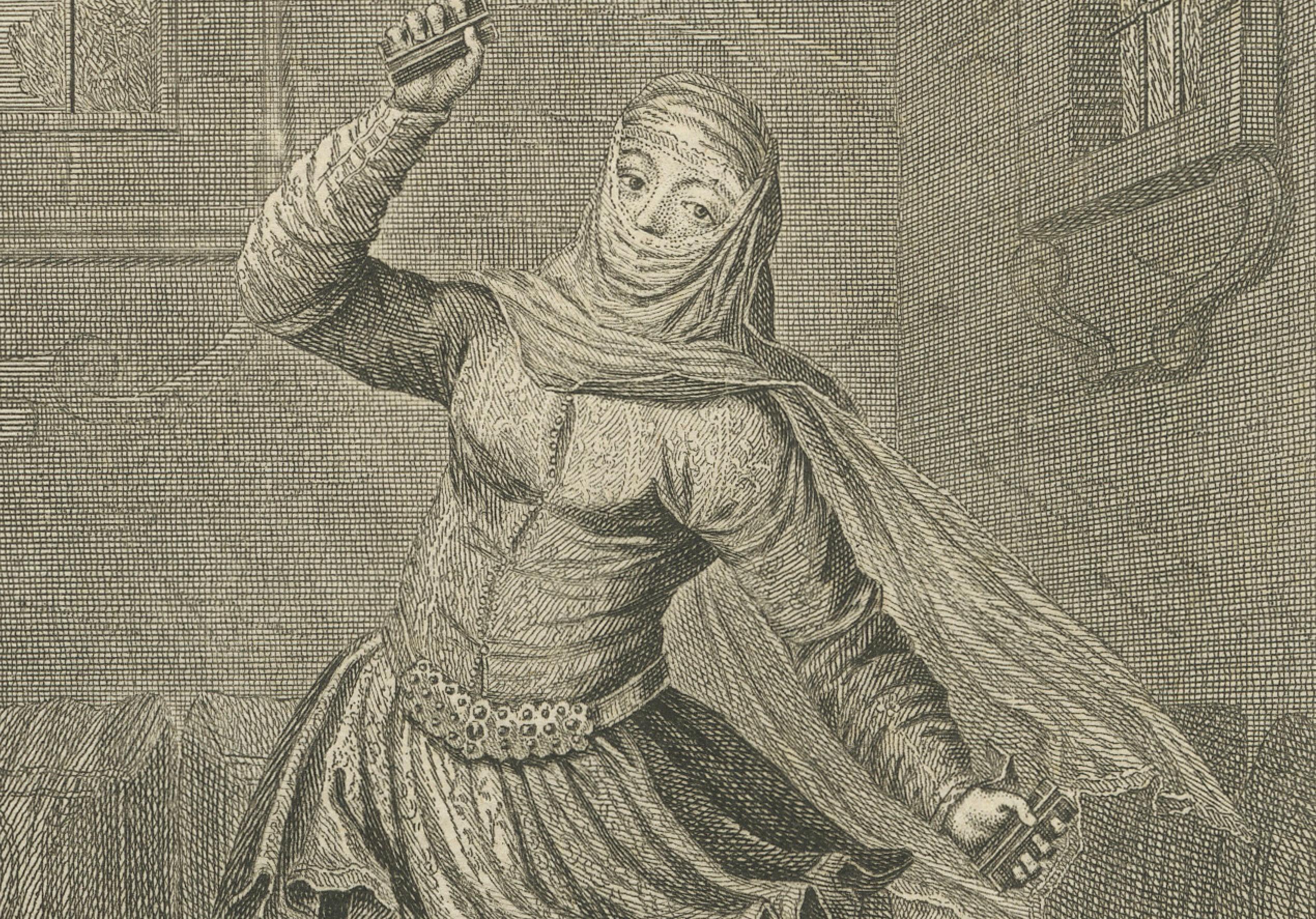 Osmanische Rituale und Tänzerinnen - Seltener Kupferstich von 1734 über türkische Liebe, Zeremonie und Tanz

Dieser fein ausgeführte Kupferstich, der 1734 als Teil des monumentalen Werks Les Cérémonies et Coutumes Religieuses de tous les Peuples du