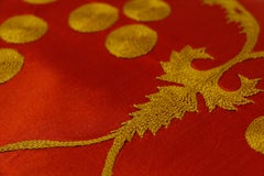 Ottoman Silk Chintamani Embroidered Suzani Cushion