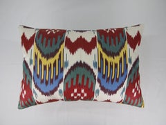 Ottoman Silk Chintamani Green Hand Embroidered Suzani Cushion