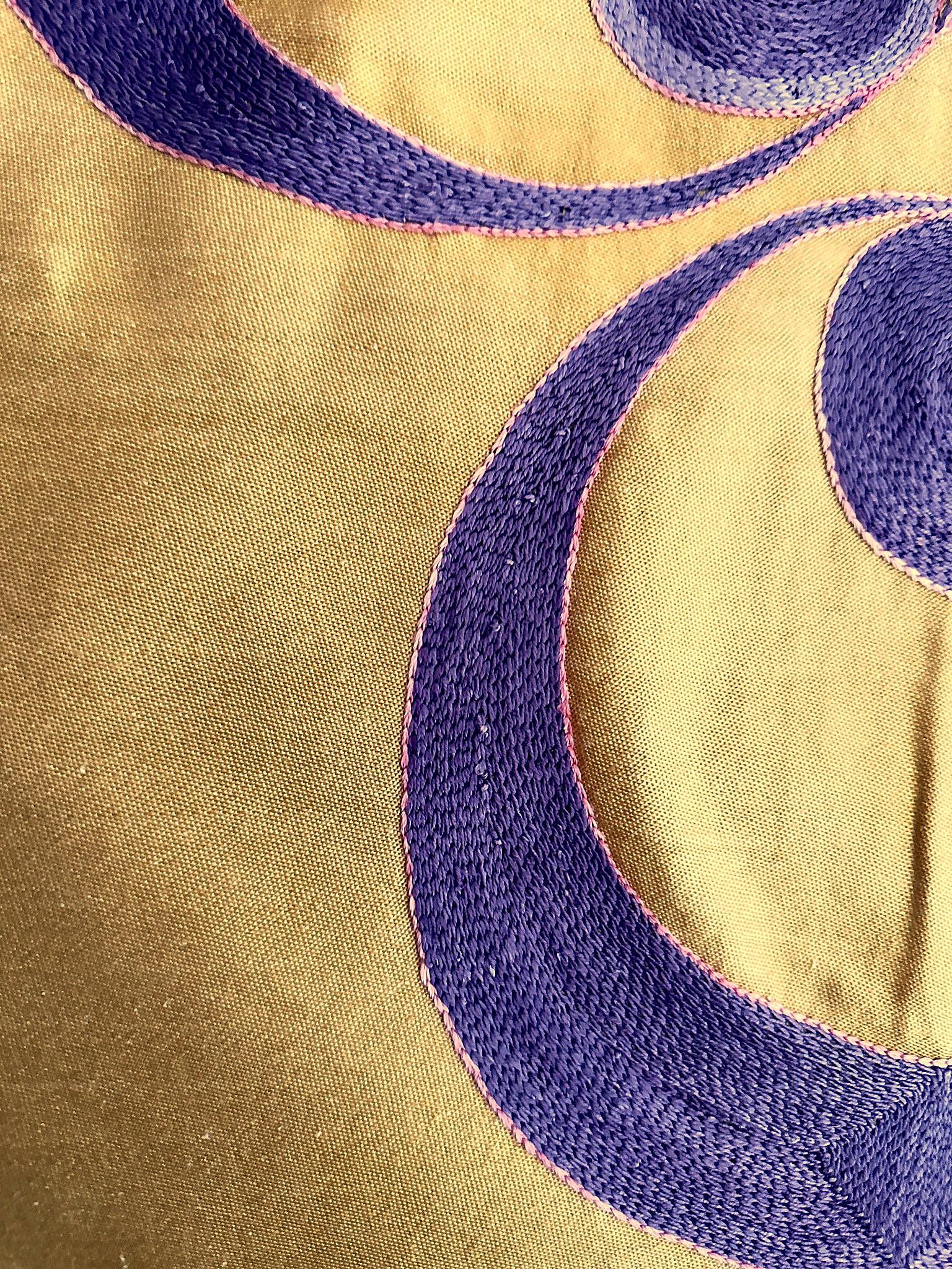 Cojín Suzani Otomano de Seda Cintemani Bordado a Mano Turco en venta