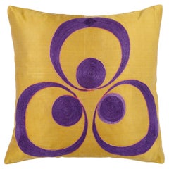 Ottoman Silk Cintemani Hand Embroidered Suzani Cushion