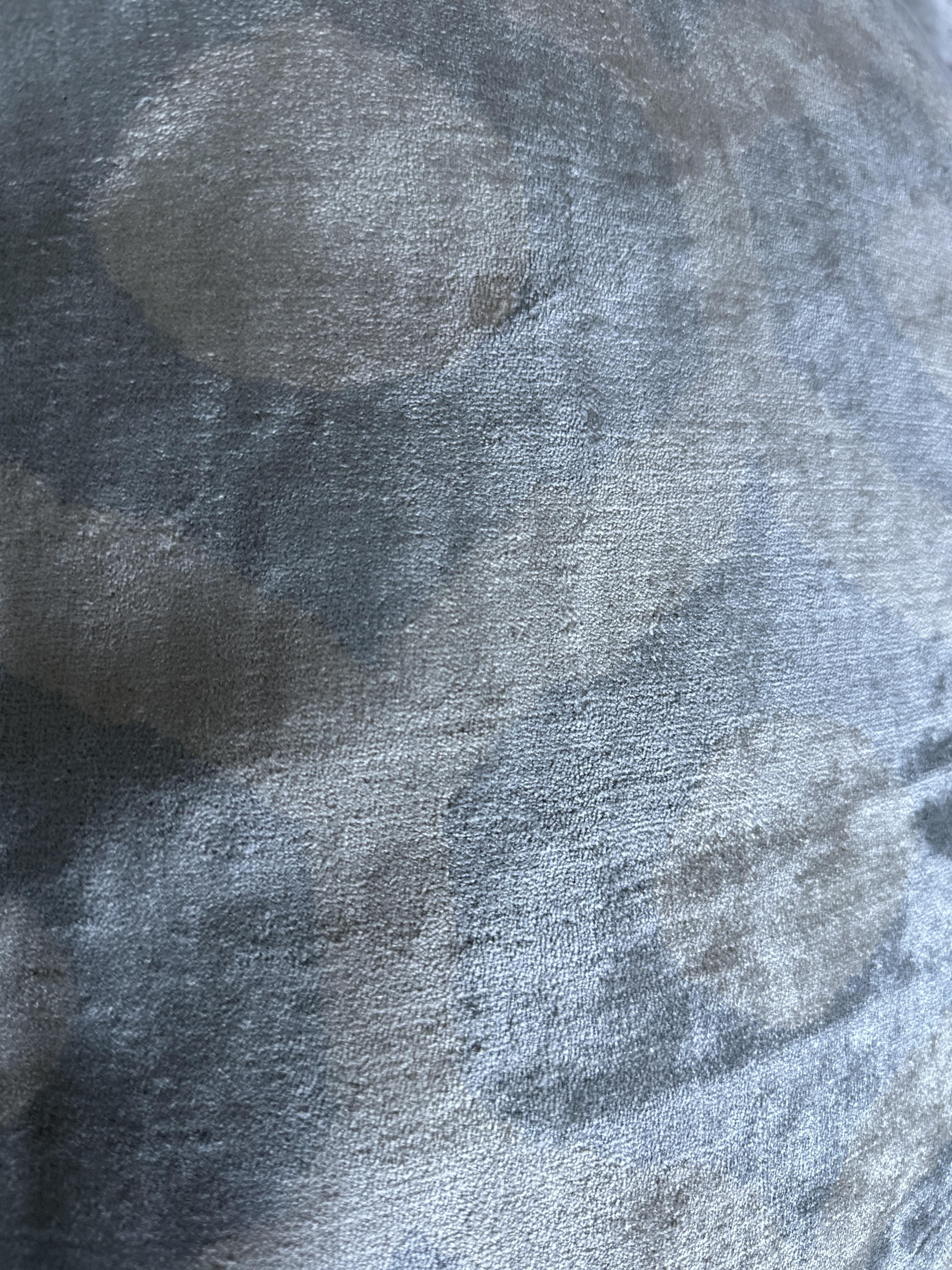 Other Ottoman Silk Hand Dyed and Handwoven Velvet Cushion For Sale