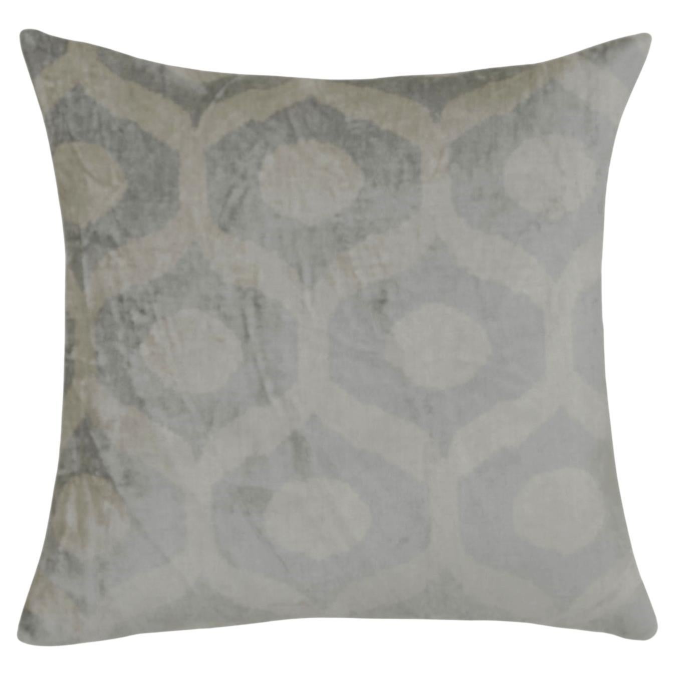 Ottoman Silk Hand Dyed and Handwoven Velvet Cushion