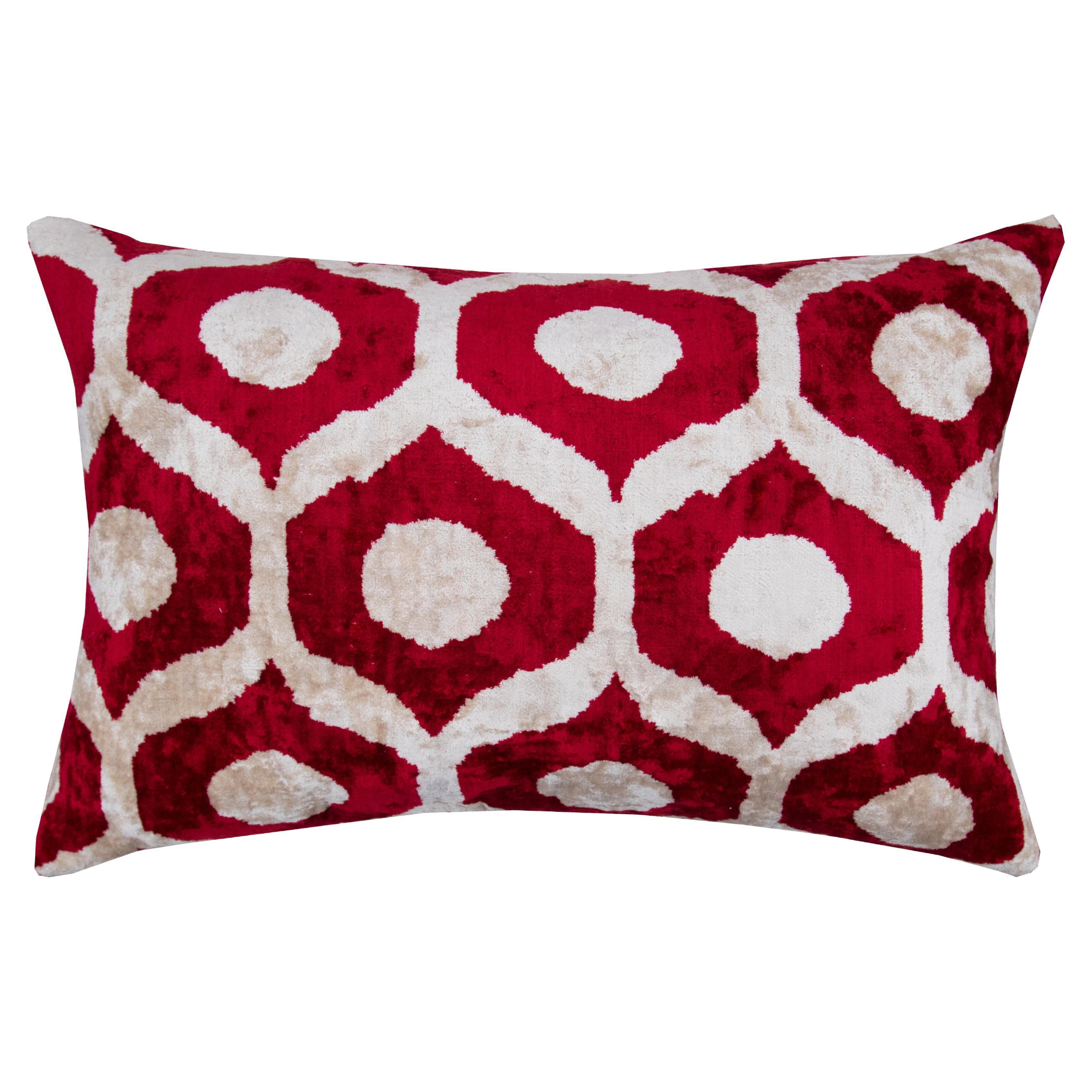 Ottoman Silk Hand Dyed Handwoven Velvet Cushion Cover