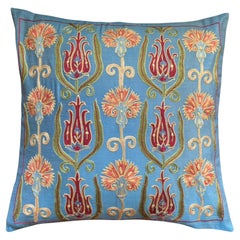 Ottoman Silk  Hand Embroidered Suzani Cushion