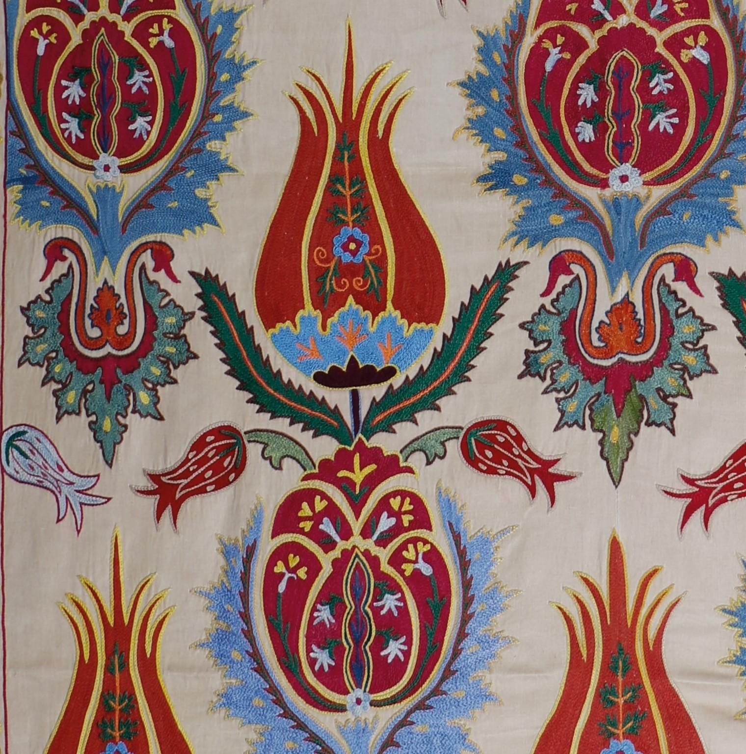 Suzani tapestries are a type of embroidered textile that originated in Central Asia, and were popular throughout the Ottoman Empire. These decorative textiles were hand-crafted by skilled artisans and were often used to decorate the homes of wealthy