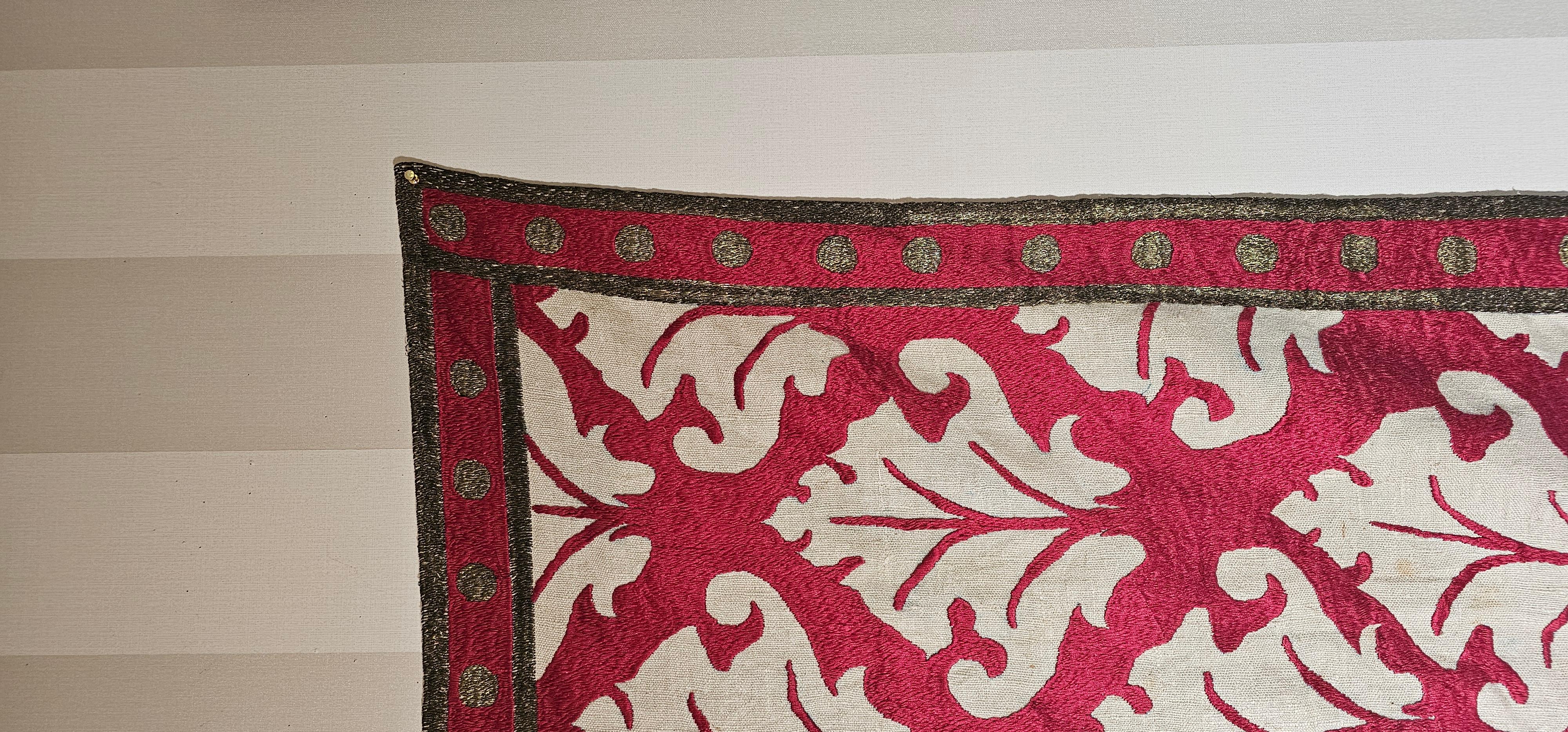 Tribale Tessuto di seta ottomano in vendita