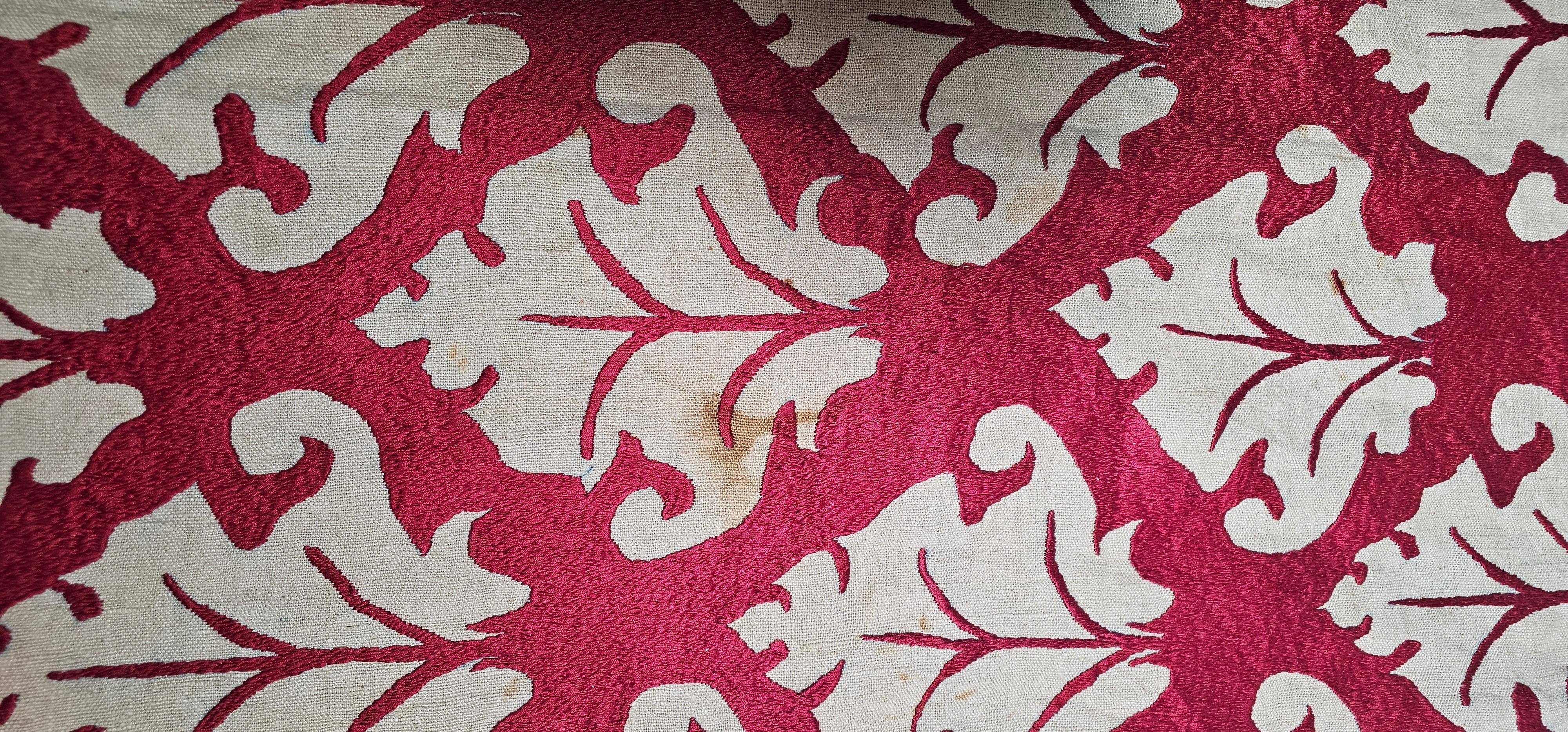 Tessuto a mano Tessuto di seta ottomano in vendita