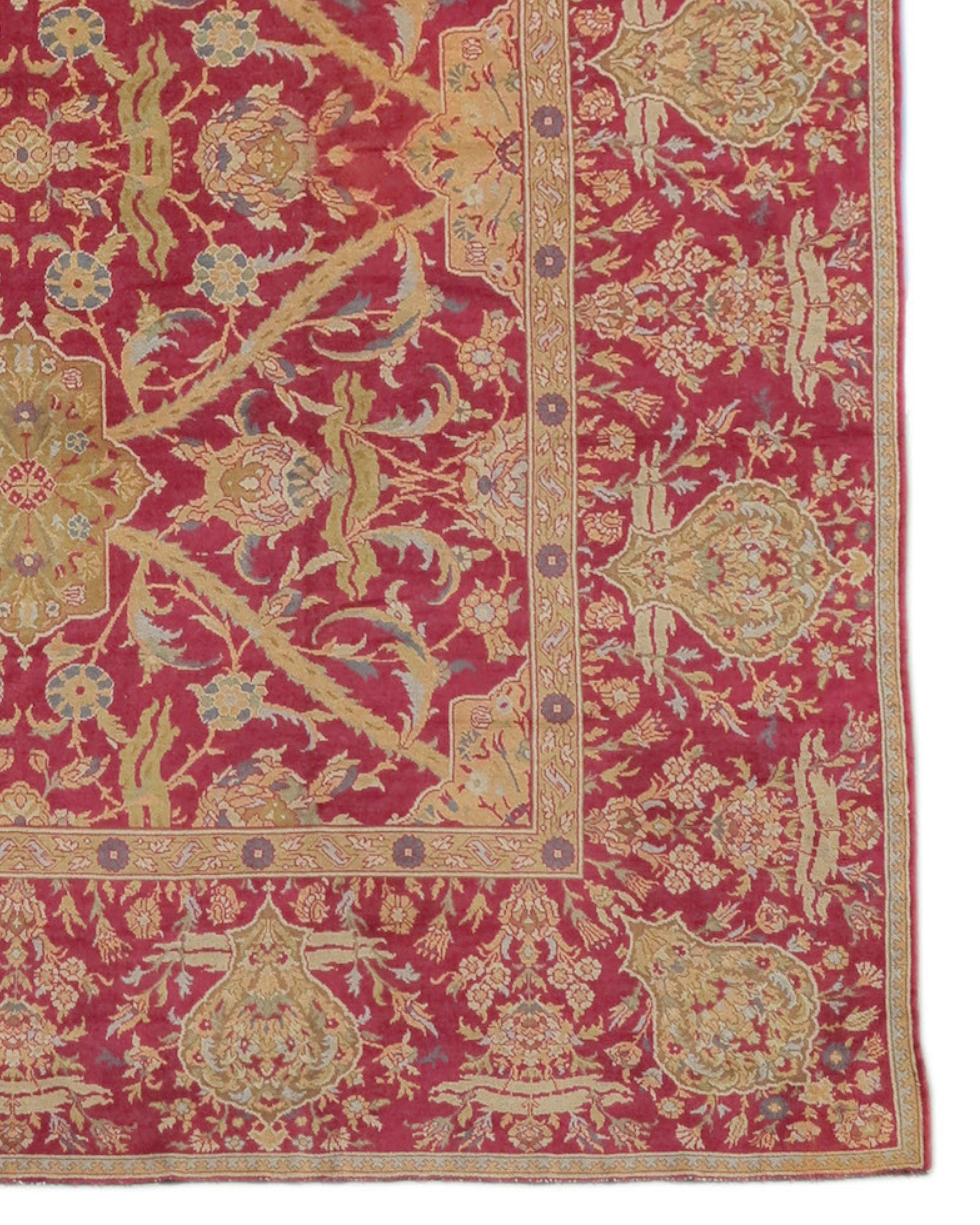 Antique Austrian Ottoman-Style Carpet, Late 19th Century

During the late 19th century, European scholars became increasingly interested in classical Oriental carpets of the 15th to 17th centuries, and it was at this time various Western museums and