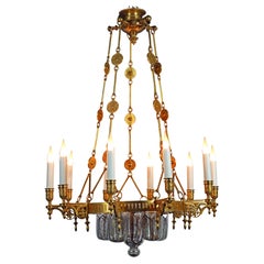 Antique Ottoman Style Chandelier by F. Barbedienne, France, circa 1880
