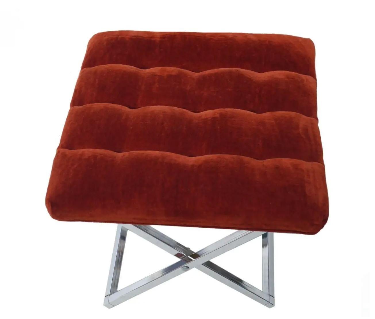 Moderno Ottomana Sgabello con piedistallo Sgabello Panca Cy Mann 2 Disponibile in vendita