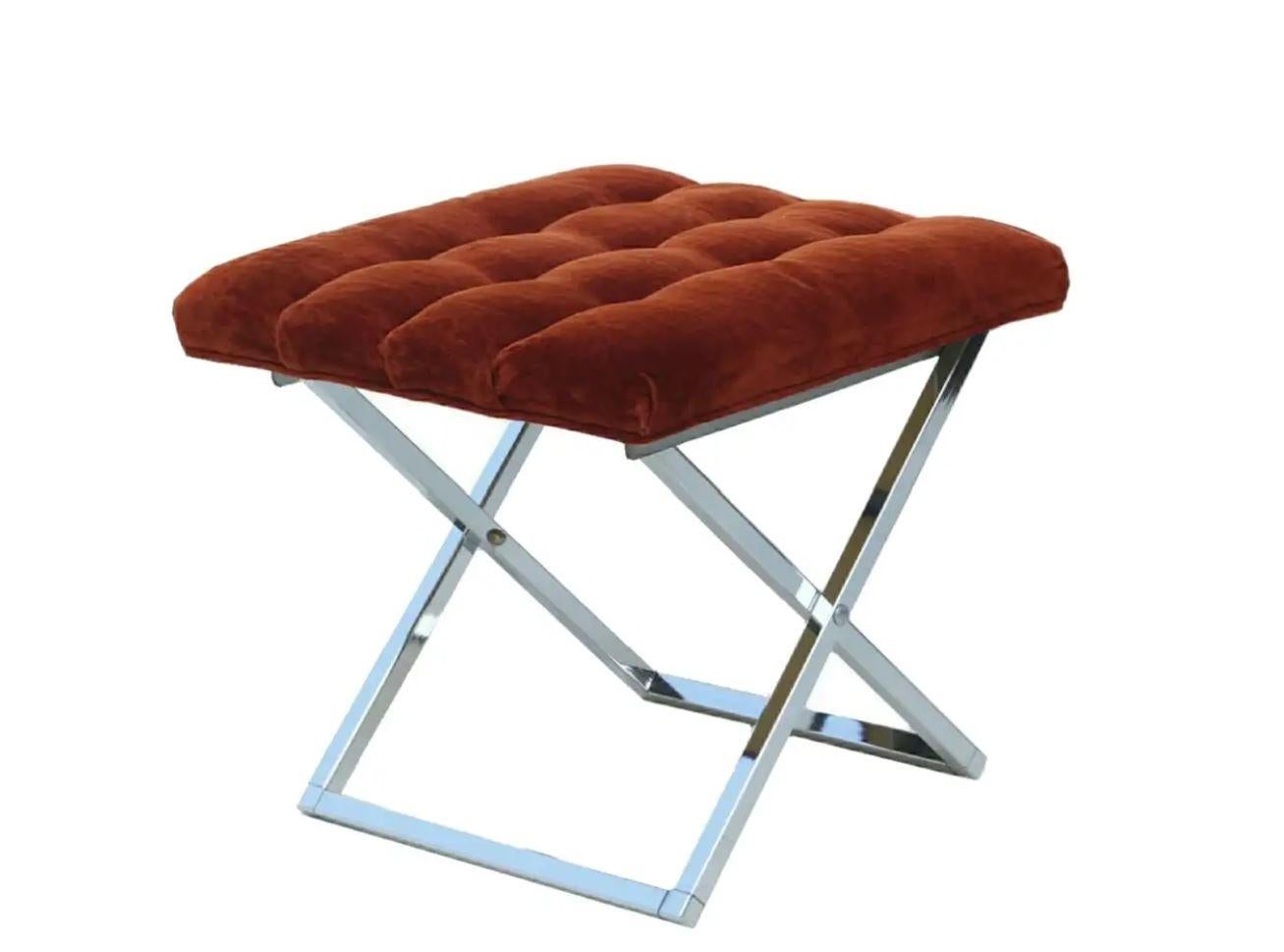 Altro Ottomana Sgabello con piedistallo Sgabello Panca Cy Mann 2 Disponibile in vendita
