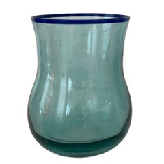 Ottoman Tulip Tumblers in Colored Glass with Contrast Rim