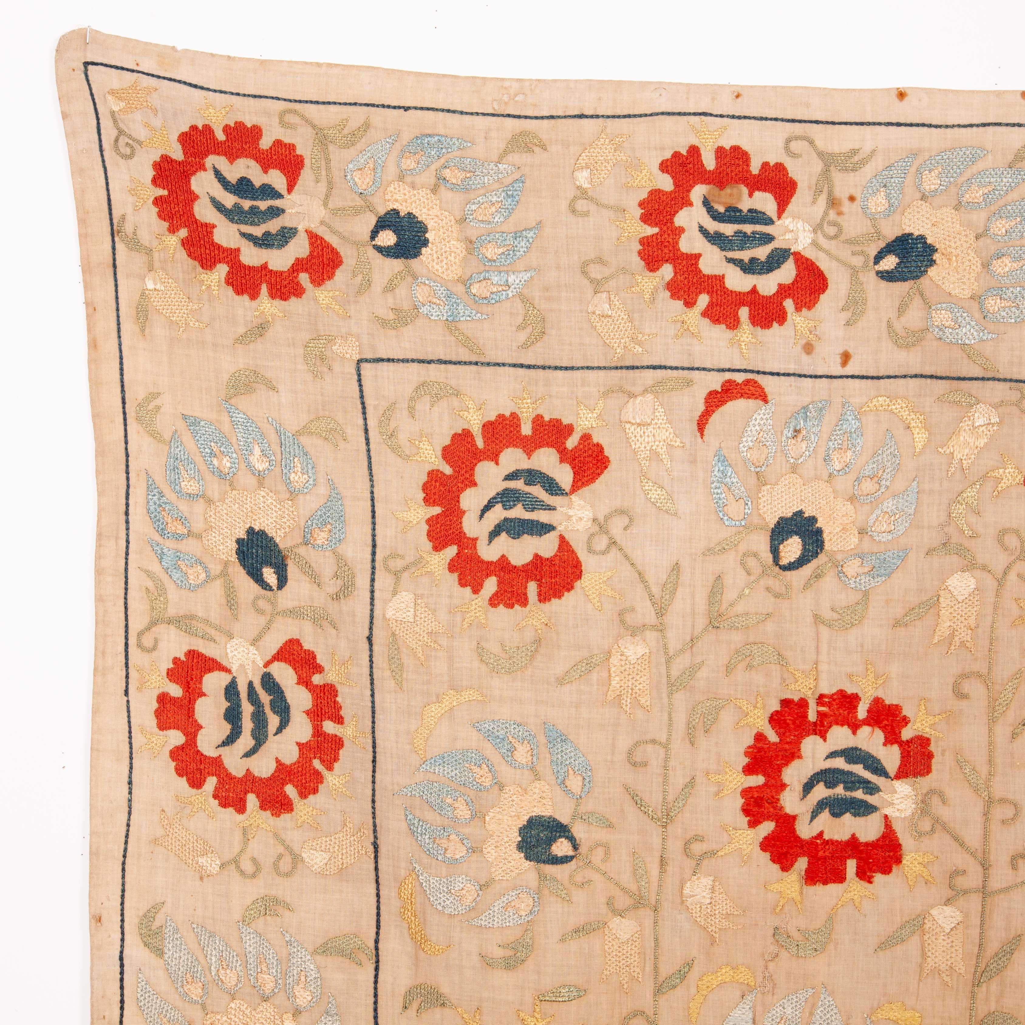 Bokhces are usually used to wrap clothing in. This is an early 19th century. Example to ottoman embroideries.
   
