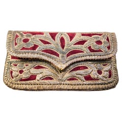 Ottoman Turkish Metal  Thread  Purse.