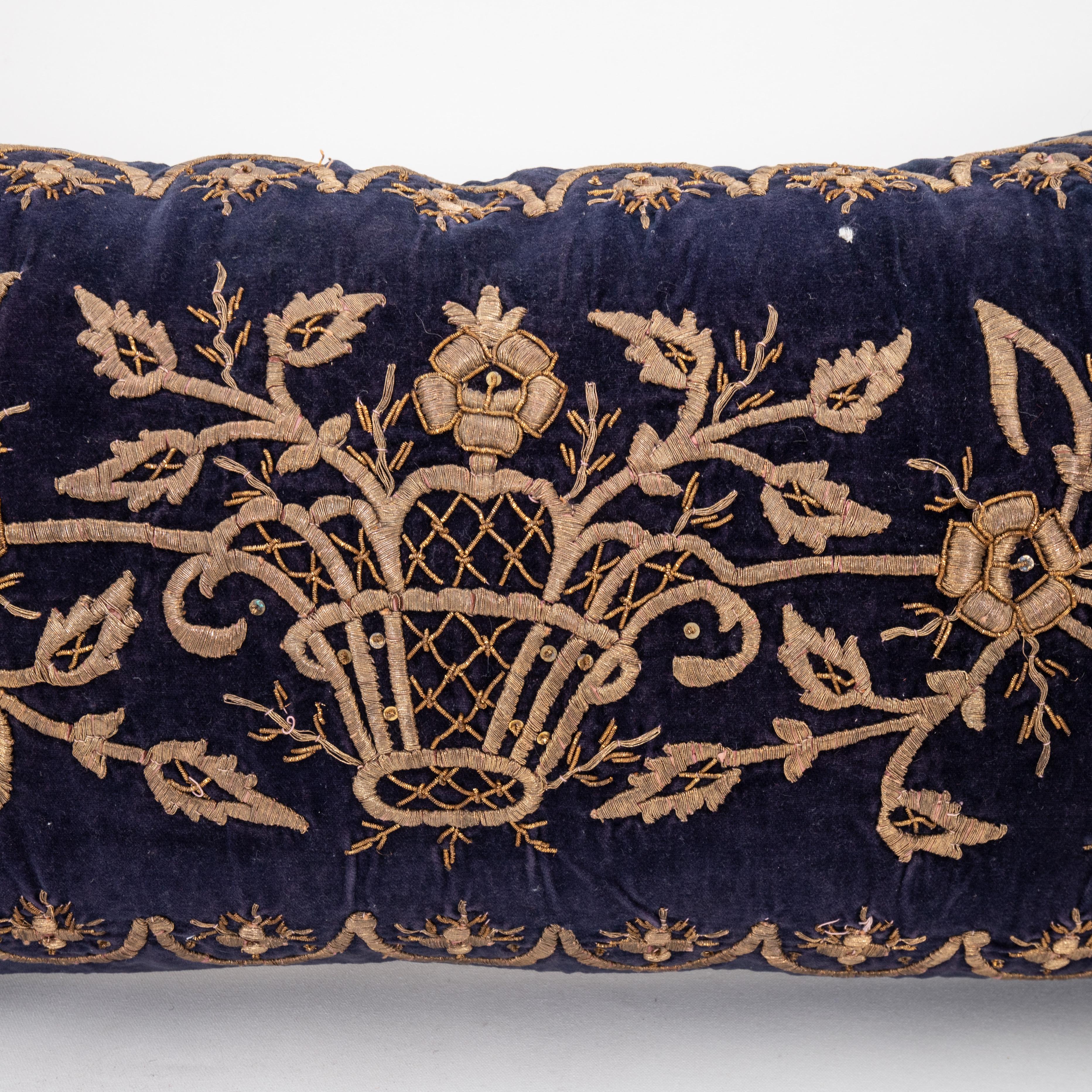 Ottoman / Turkish Pillow Cover in Sarma Technique, late 19th / Early 20th C. In Fair Condition For Sale In Istanbul, TR