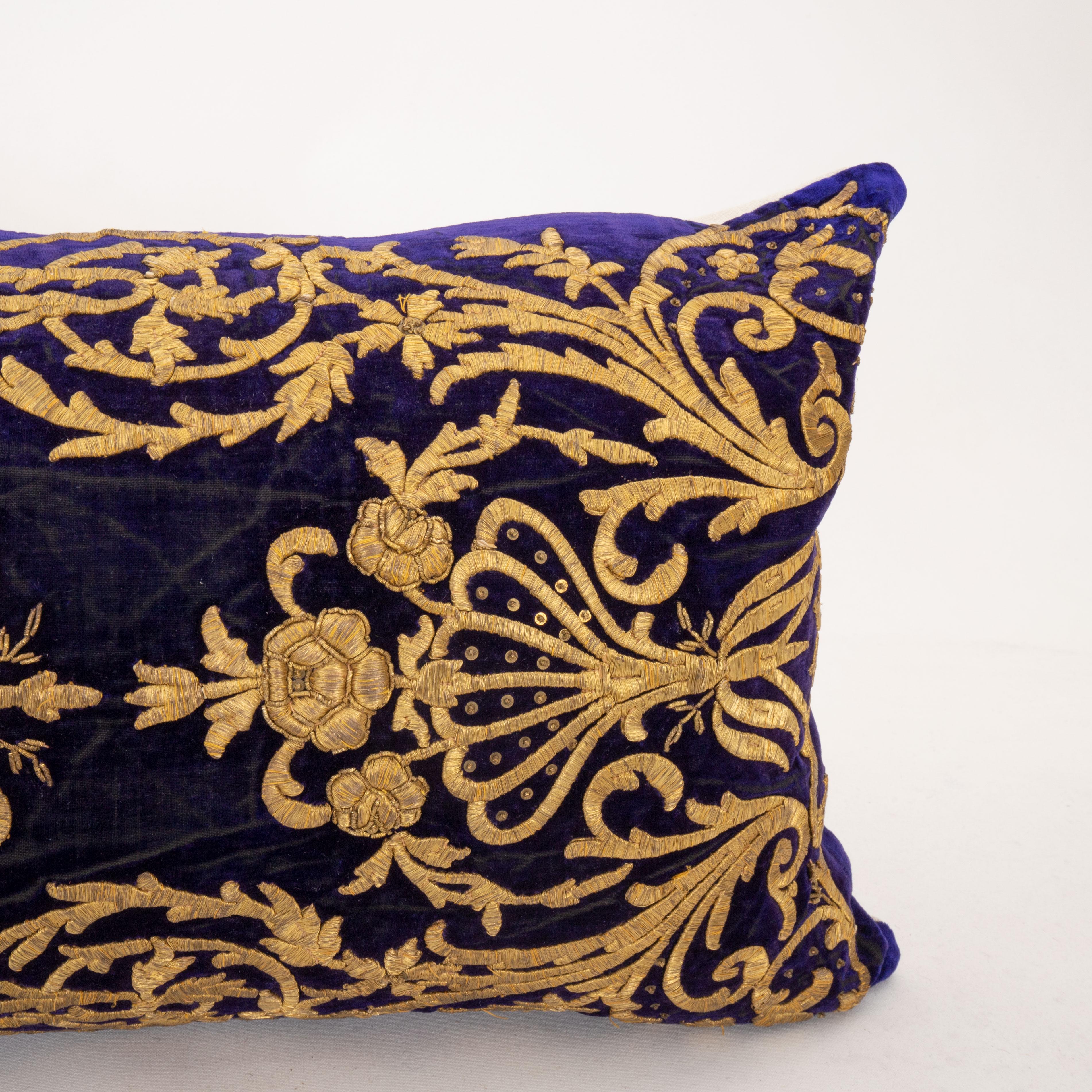 20th Century Ottoman / Turkish Pillow Cover in Sarma Technique, late 19th / Early 20th C. For Sale