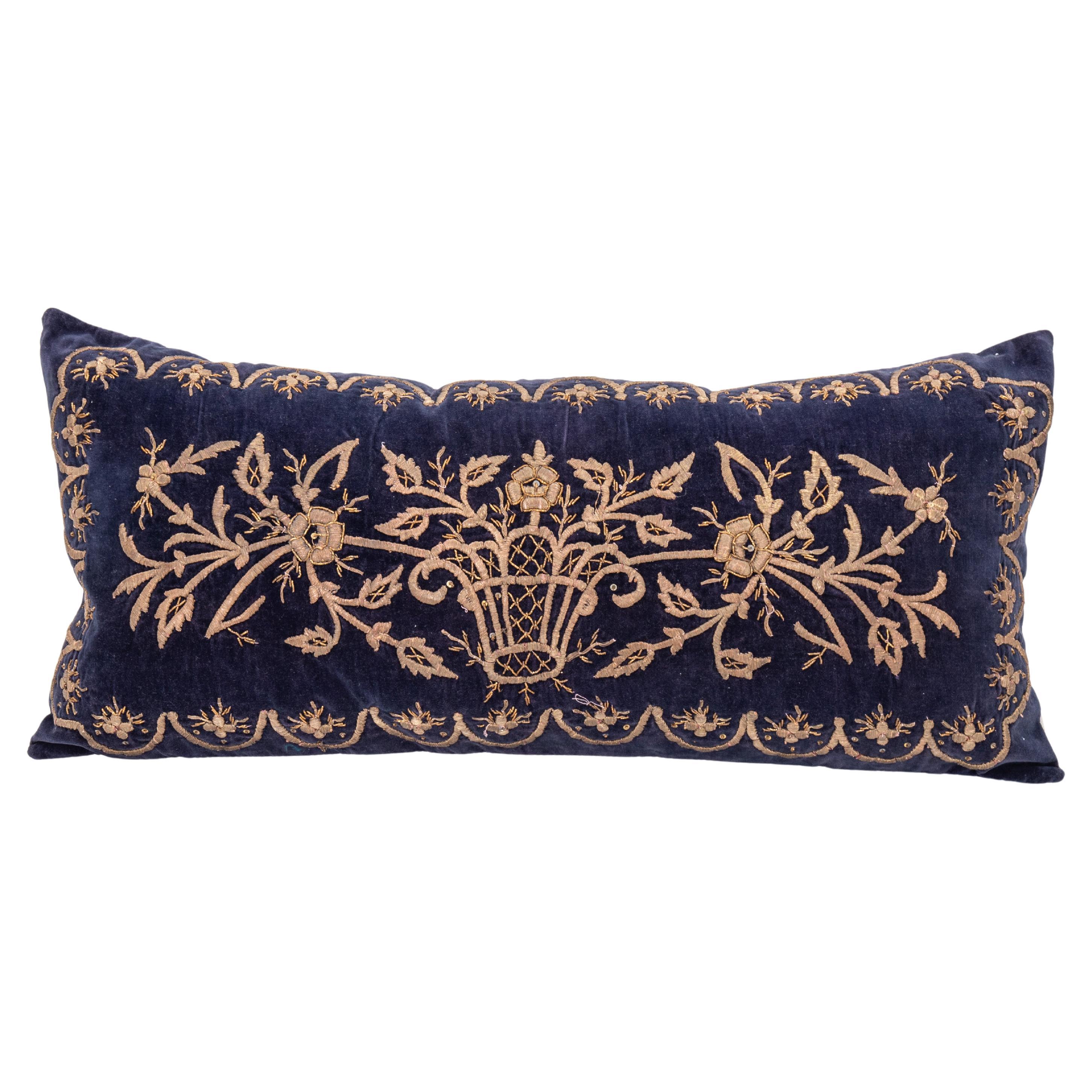 Ottoman / Turkish Pillow Cover in Sarma Technique, late 19th / Early 20th C. For Sale