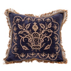 Antique Ottoman / Turkish Pillow Cover in Sarma Technique, late 19th / Early 20th C.
