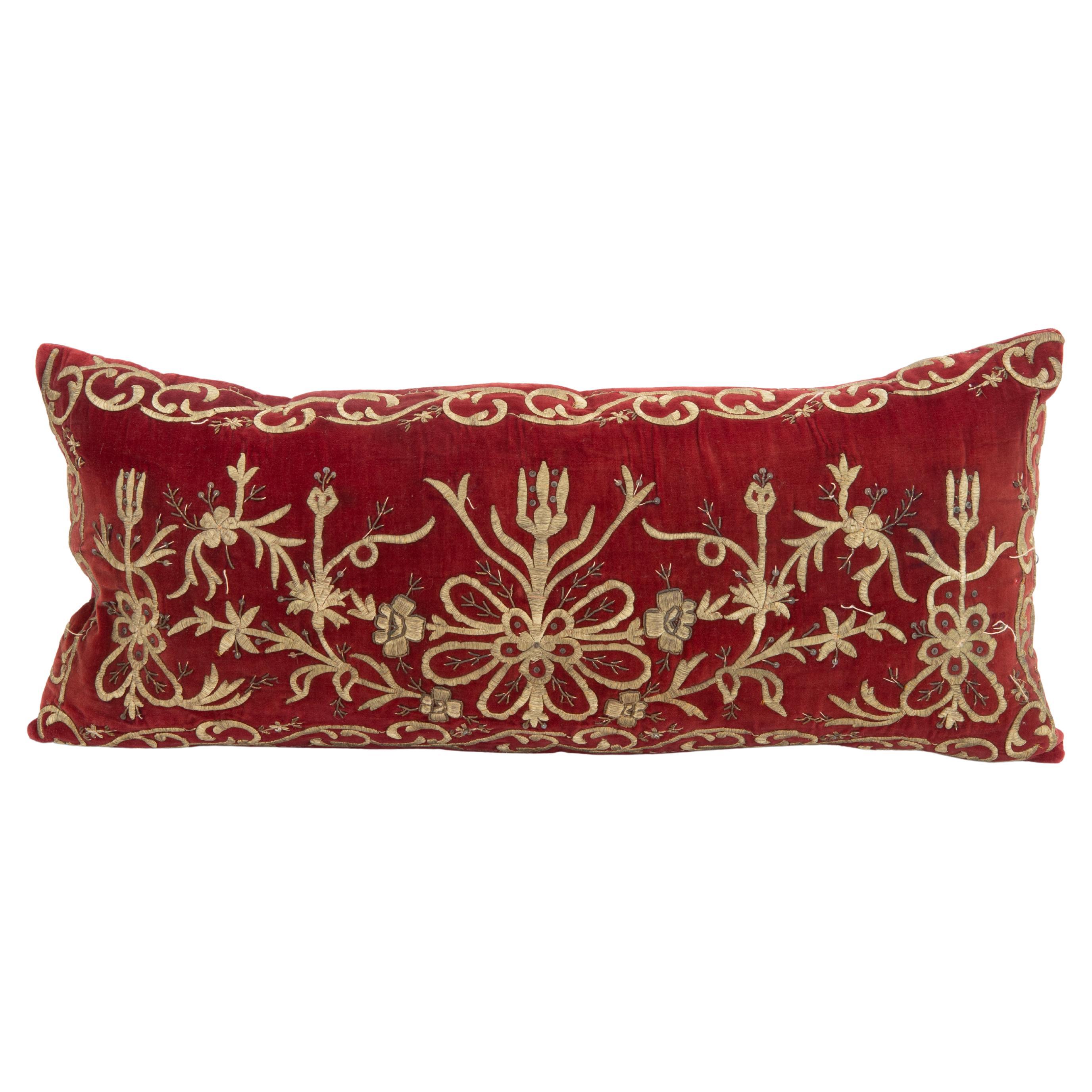Ottoman / Turkish Pillow Cover in Sarma Technique, late 19th / Early 20th C. For Sale