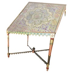 Antique Ottoman Turkish Table with Tughra Monogram
