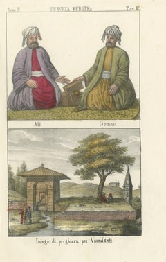 Ottoman Turks Ali and Osman and a Roadside Place of Prayer, 1842
