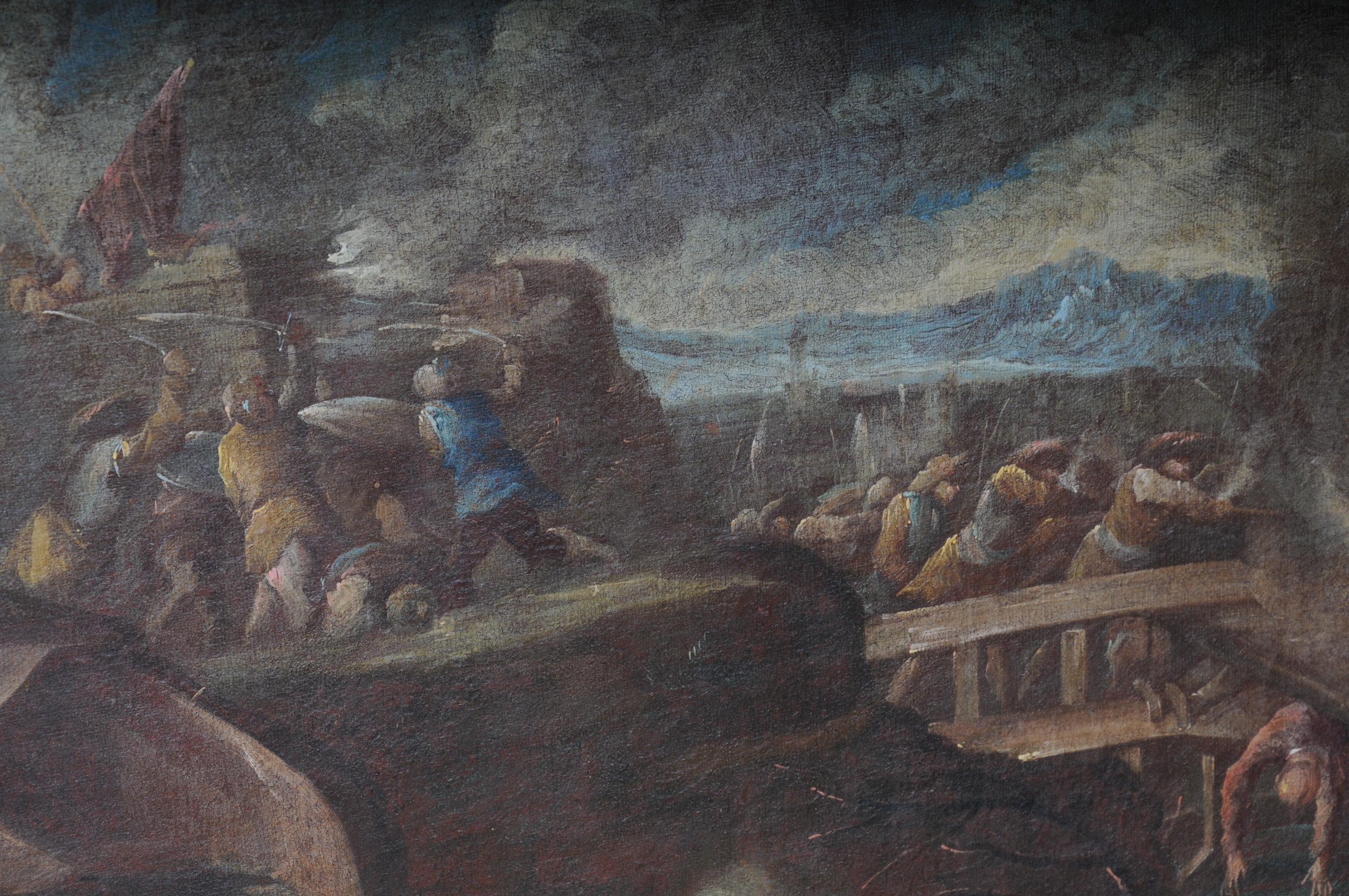 Ottomans Oil Painting  Battle Scene from 1740 2