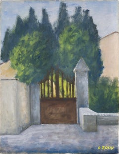 Pittura italiana del 1950 di Ottone Rosai firmata, datata e archiviata