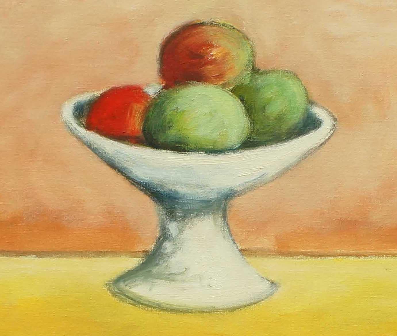 Nature morte avec fruits - Huile sur toile d'Ottone Rosai - 1950 environ. en vente 2