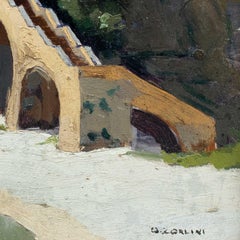 Ottone Zorlini (Venetian painter) - 20th century painting - Landscape staircase