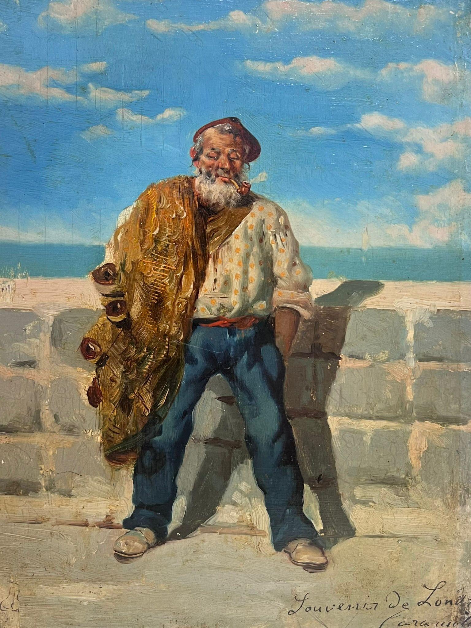 old fisherman painting