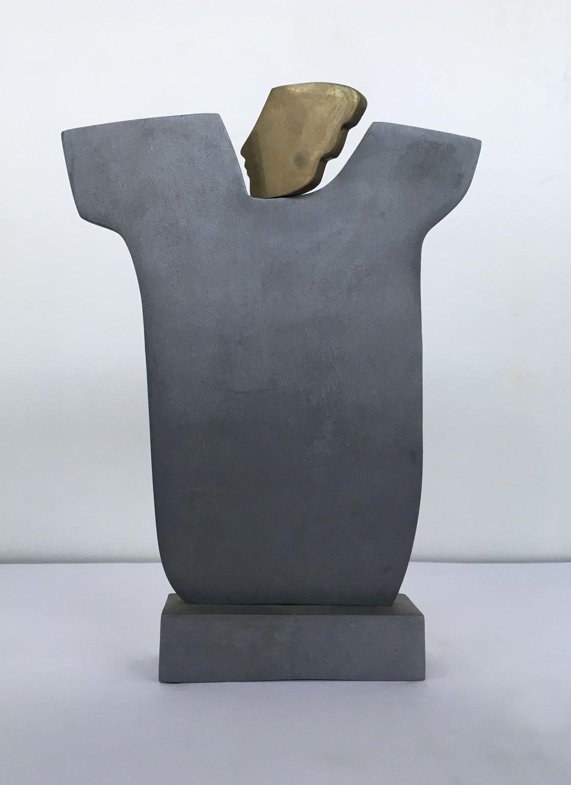 1980 Italy Abstract Bronze Sculpture by Ottorino Tonelli Giulietta Juliet For Sale 1