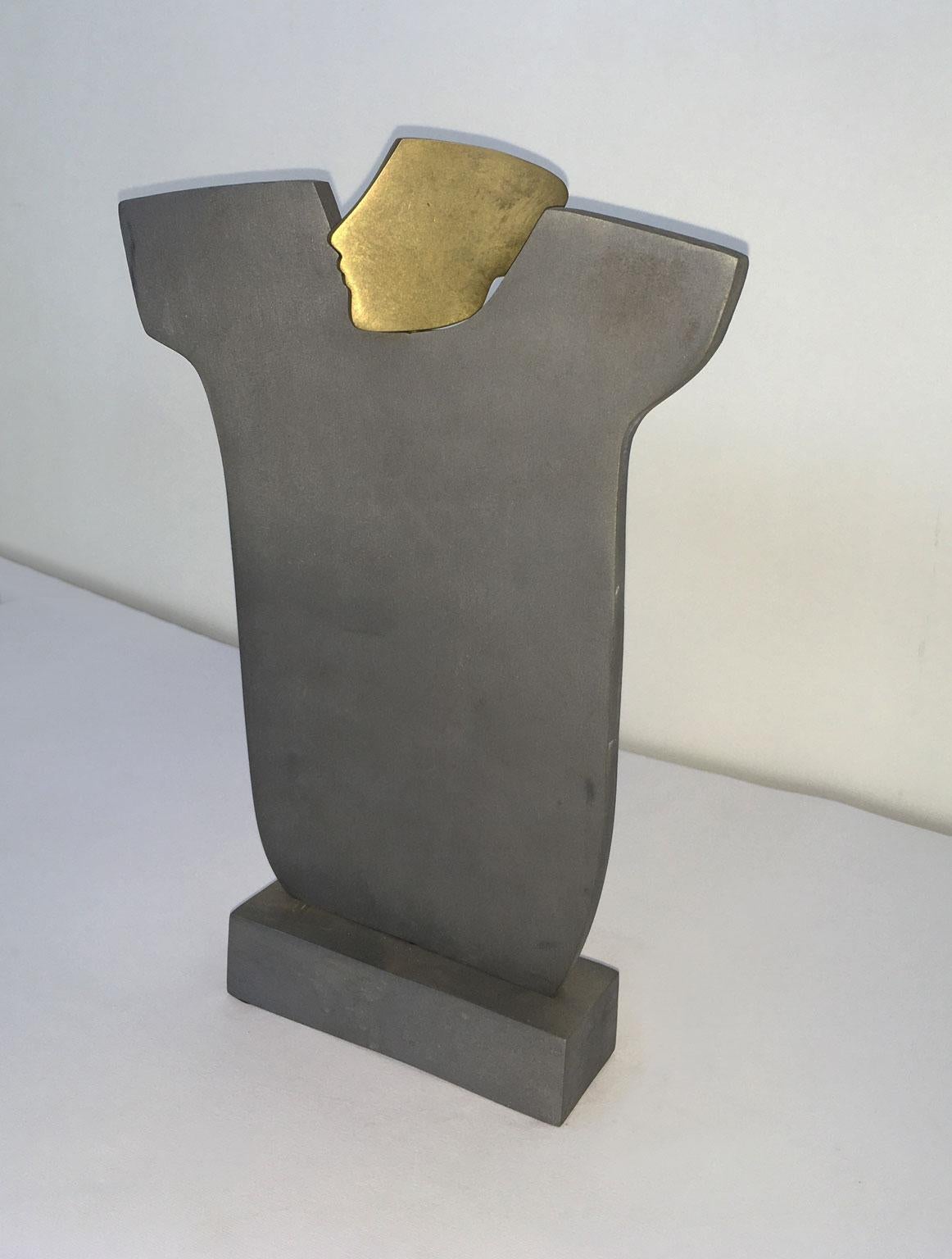 1980 Italy Abstract Bronze Sculpture by Ottorino Tonelli Giulietta Juliet For Sale 2