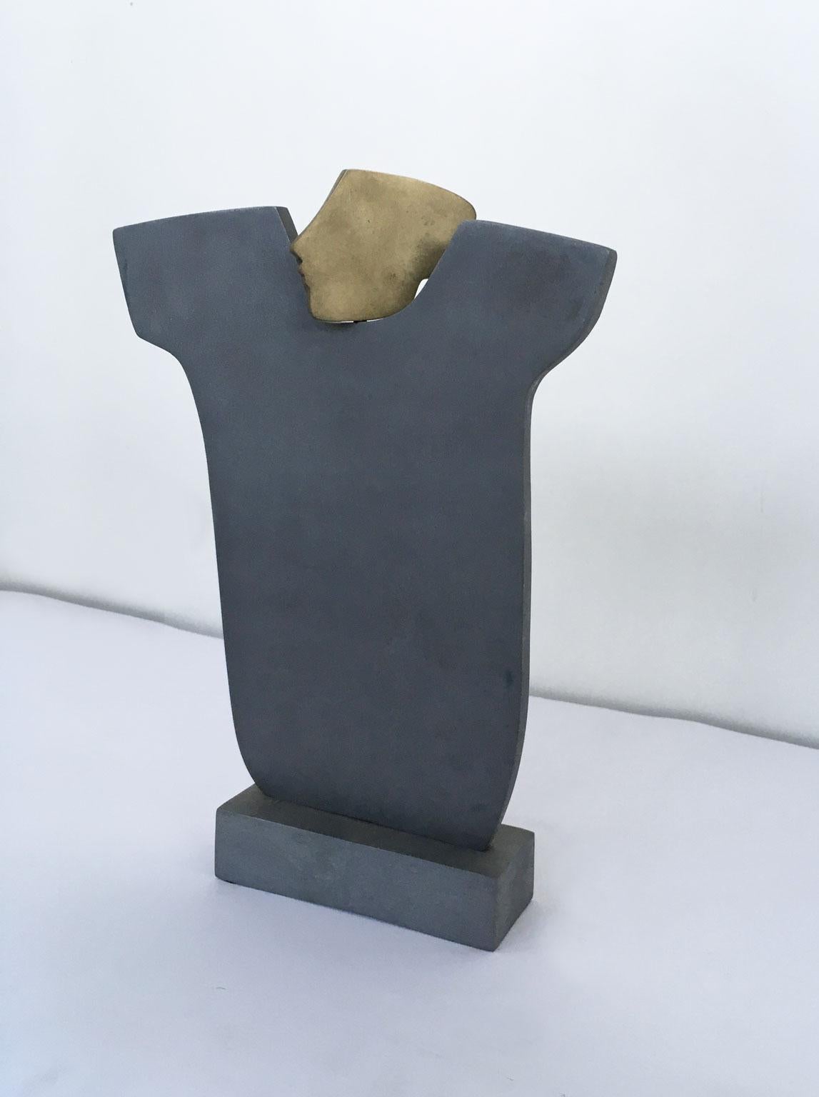 1980 Italy Abstract Bronze Sculpture by Ottorino Tonelli Giulietta Juliet For Sale 3