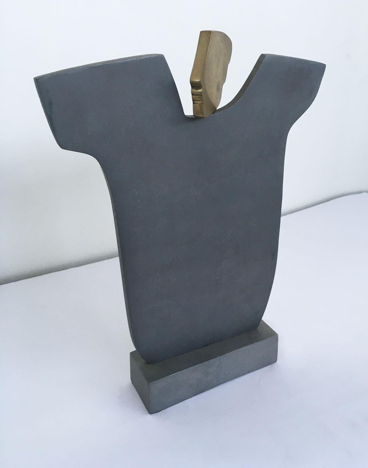 1980 Italy Abstract Bronze Sculpture by Ottorino Tonelli Giulietta Juliet For Sale 4
