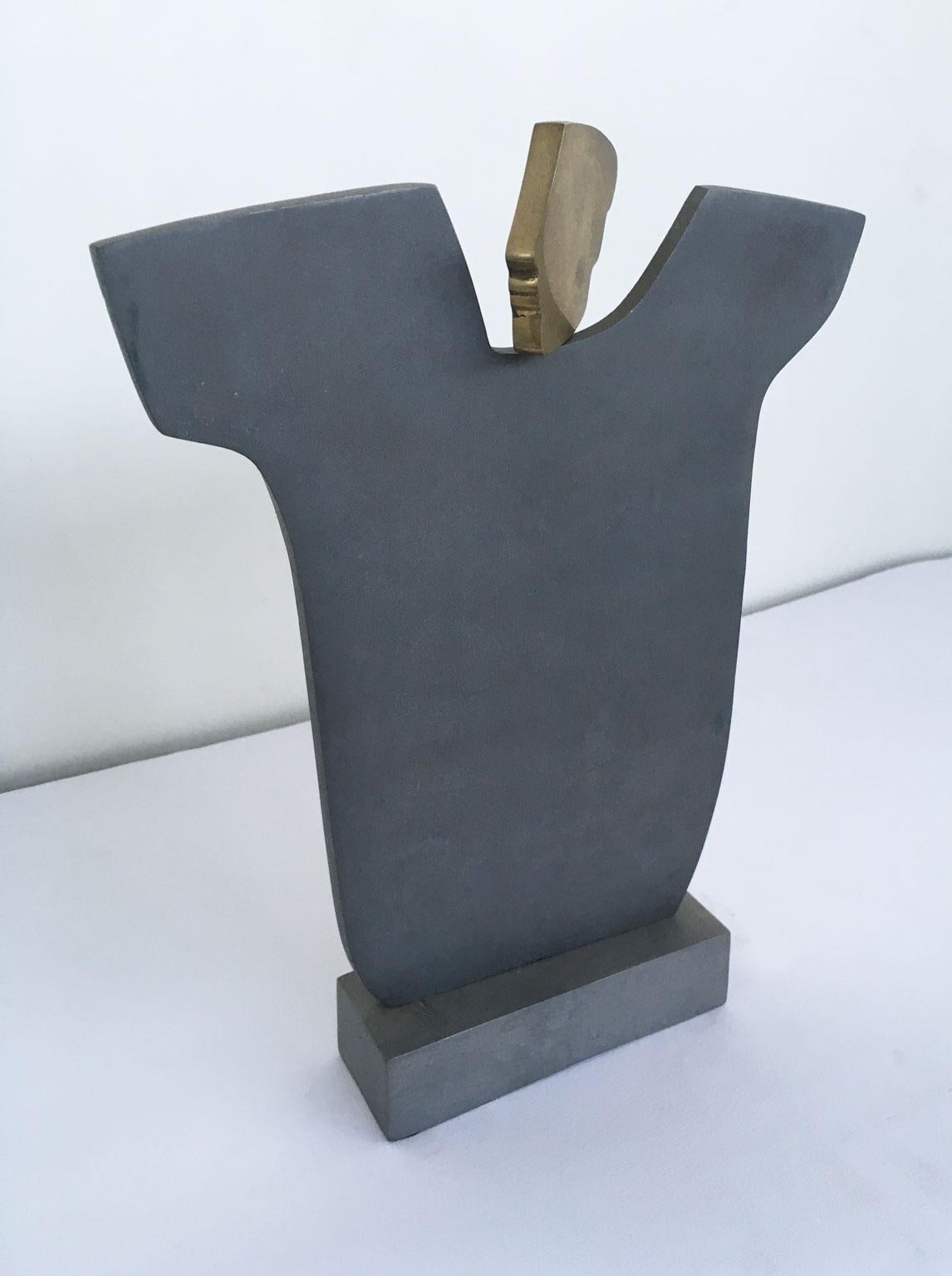 1980 Italy Abstract Bronze Sculpture by Ottorino Tonelli Giulietta Juliet For Sale 5