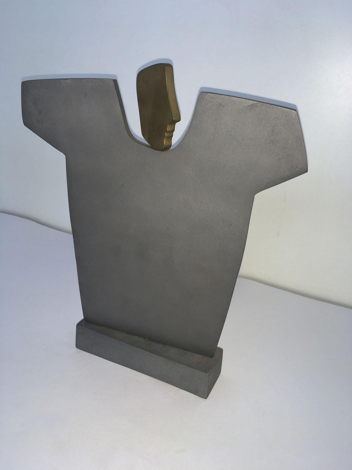 1980  Italy Bronze Abstract Sculpture by Ottorino Tonelli Romeo For Sale 5
