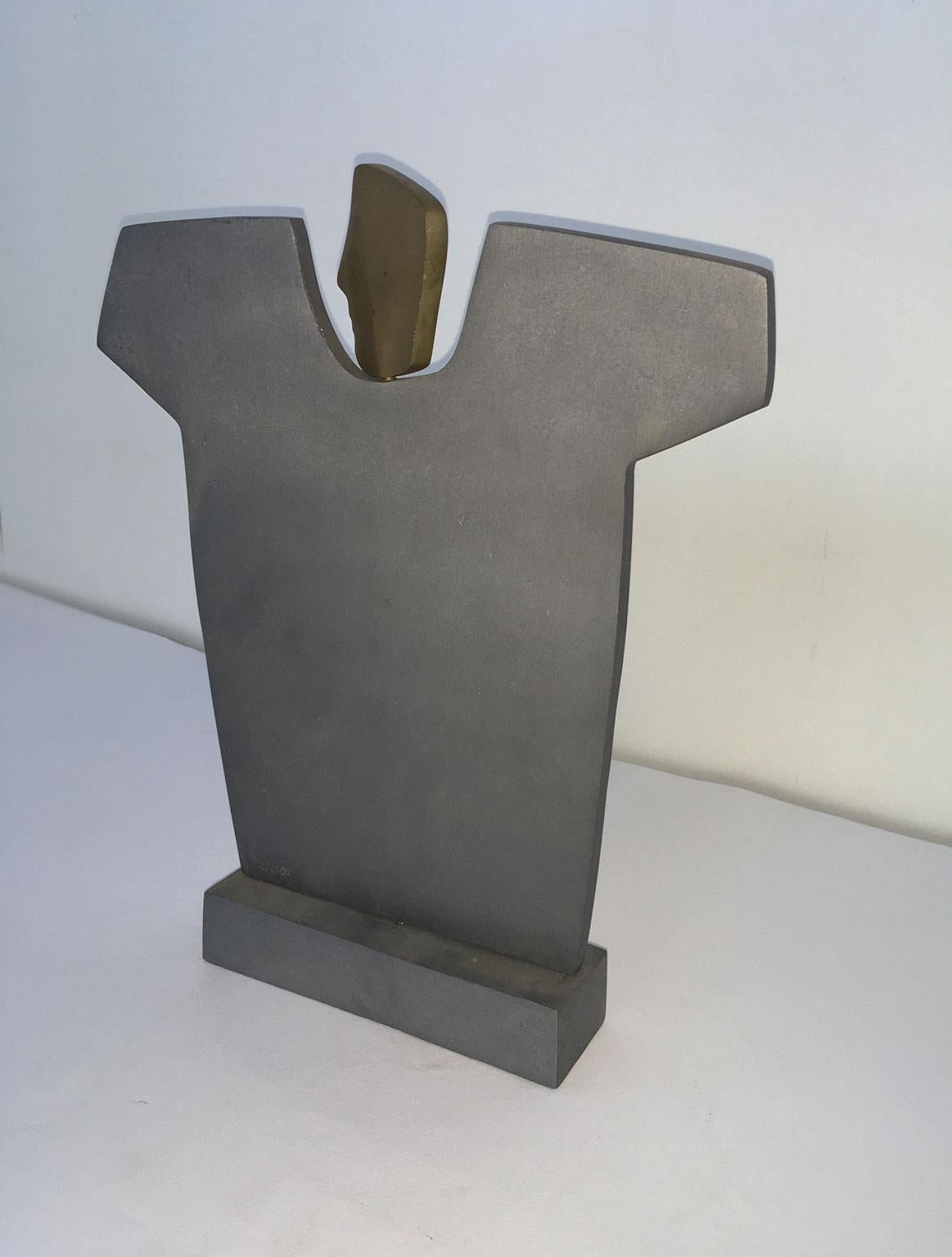 1980  Italy Bronze Abstract Sculpture by Ottorino Tonelli Romeo For Sale 7