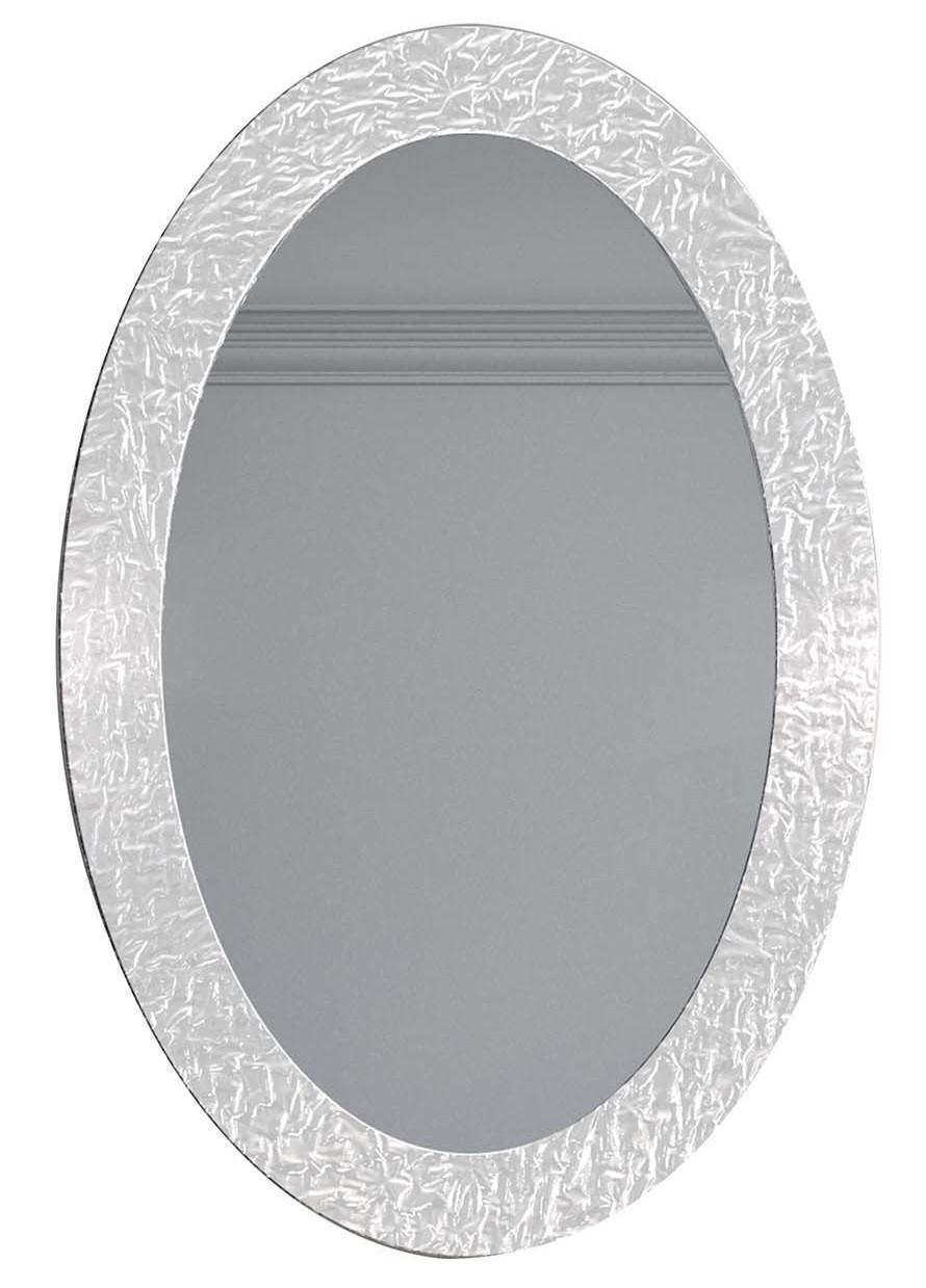 Oud White Oval Mirror In New Condition In Milan, IT