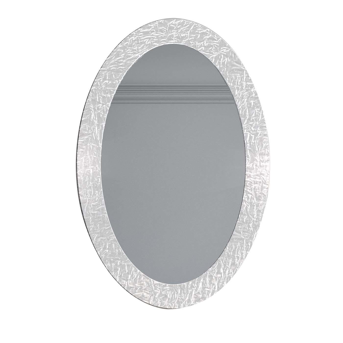 Oud White Oval Mirror