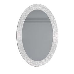 Oud White Oval Mirror