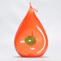 Oude Horn Bernard Heesen Unica Single Edition Leerdam Glass Vase Madein Holland