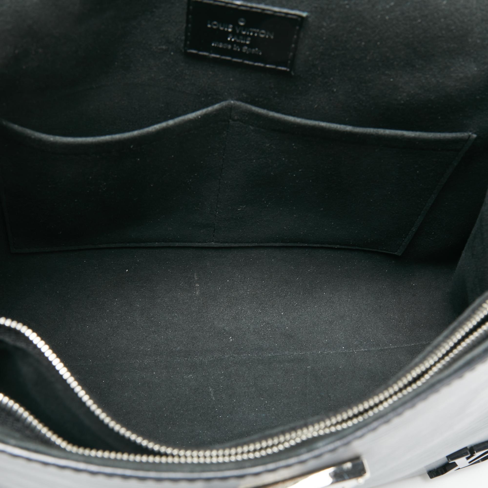 ouis Vuitton Black Epi Leather Cluny BB Bag 4