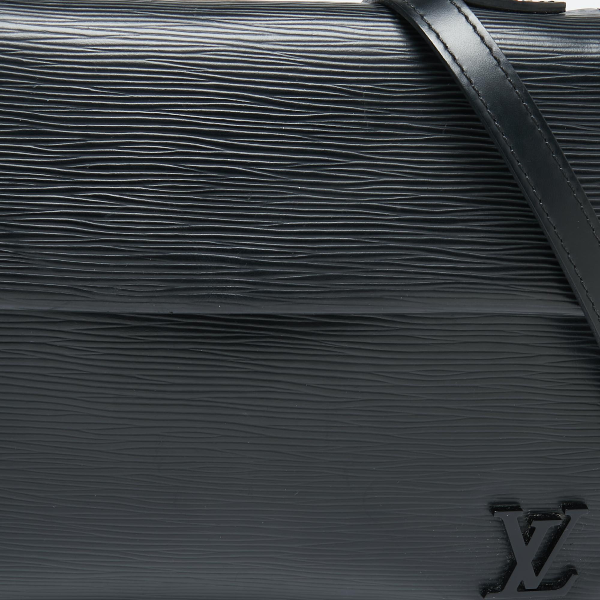 ouis Vuitton Black Epi Leather Cluny BB Bag 6