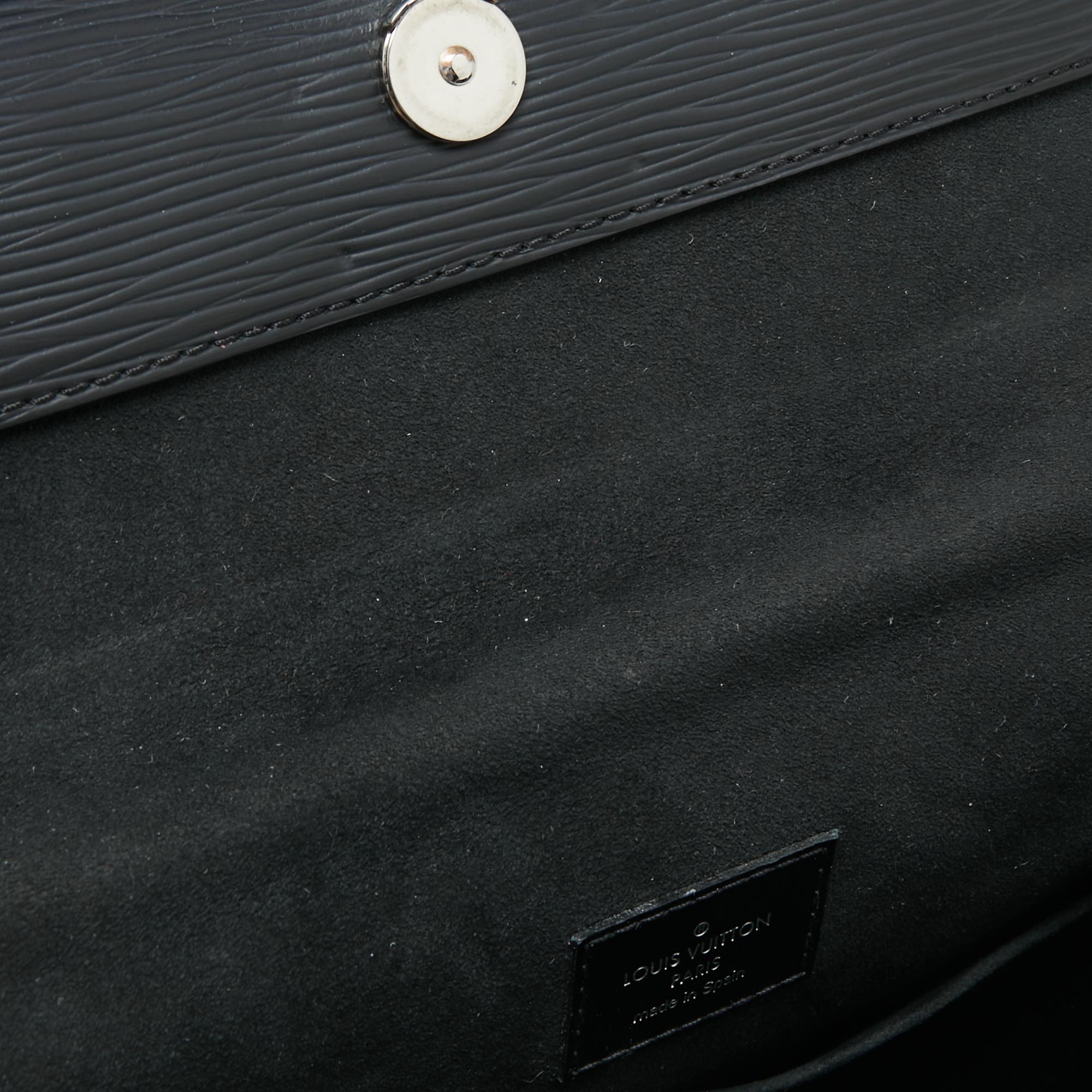 ouis Vuitton Black Epi Leather Cluny BB Bag 2