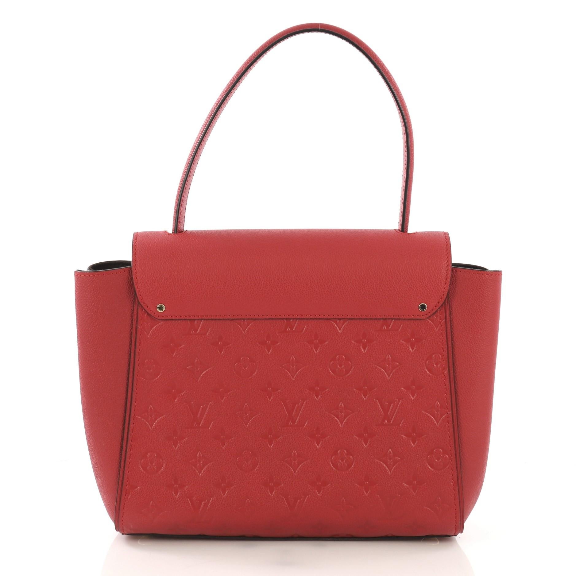 Red ouis Vuitton Trocadero Handbag Monogram Empreinte Leather